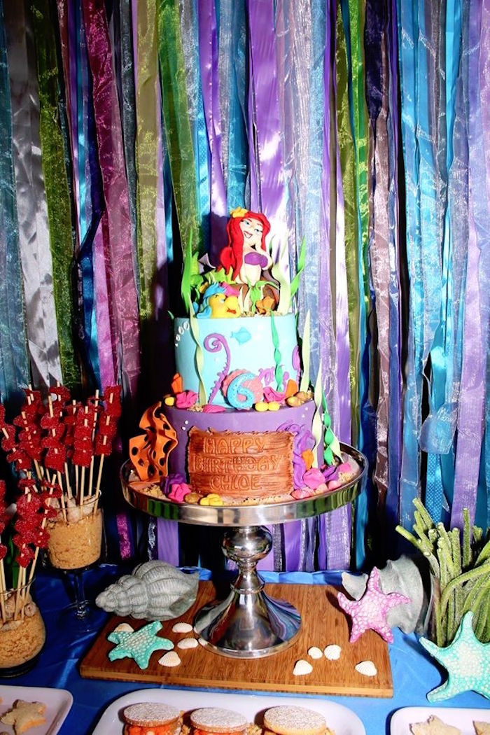 Ariel The Little Mermaid Party Ideas
 Kara s Party Ideas Ariel The Little Mermaid Birthday