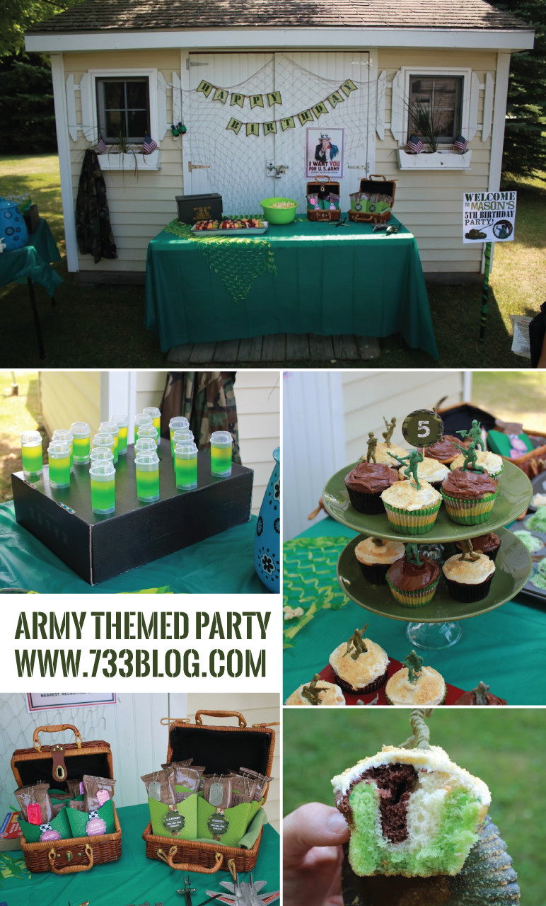 Army Birthday Party
 Army Themed Birthday Party Inspiration Made Simple