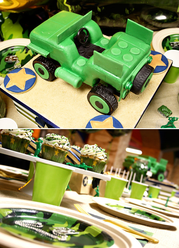 Army Birthday Party
 "Green Army Men" Themed Birthday Party Hostess with the