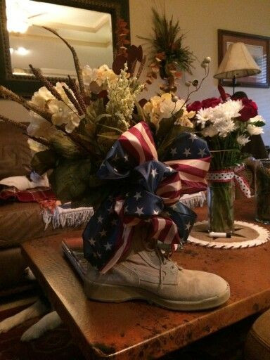 Army Retirement Party Ideas
 Military Centerpiece made by my sister She is so talented