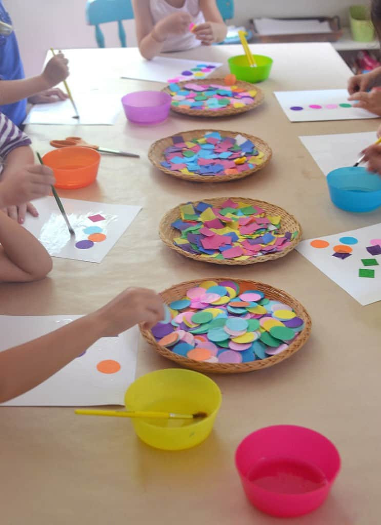 Art Activity For Preschoolers
 Easy shapes collage art and math activity NurtureStore