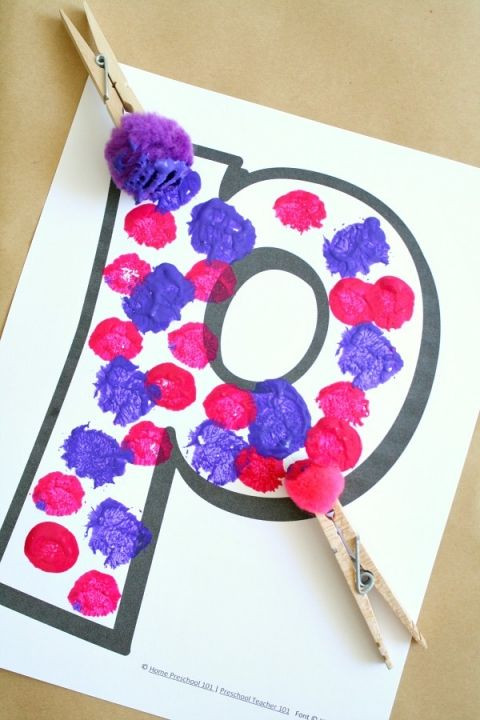 Art And Craft Ideas For Preschoolers
 Using Process Art Alphabet Crafts in Preschool