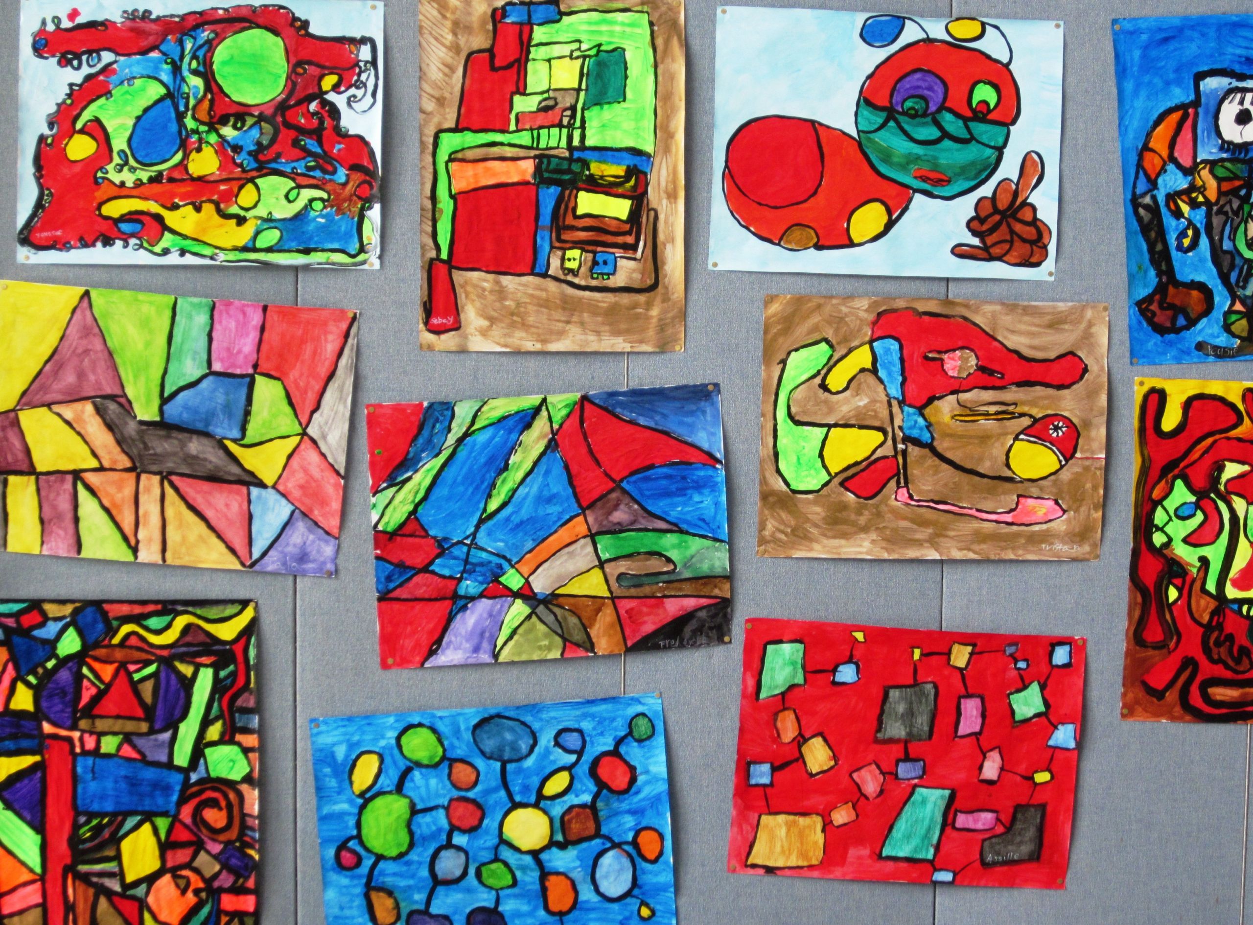 Art Class Ideas For Kids
 Abstract Art in Grade Three