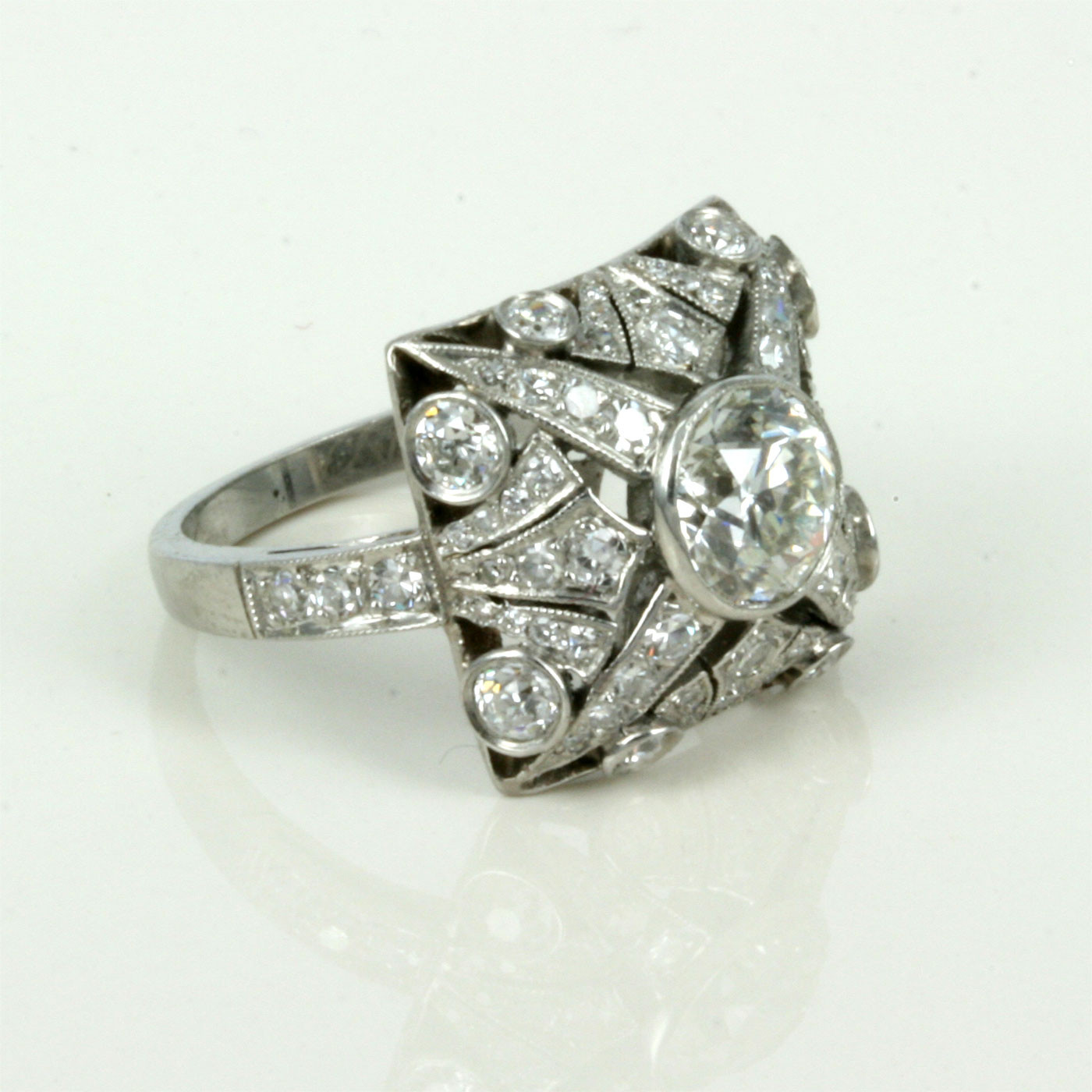 Art Deco Diamond Rings
 Buy Stunning Art Deco diamond ring wtih 69 diamonds Sold