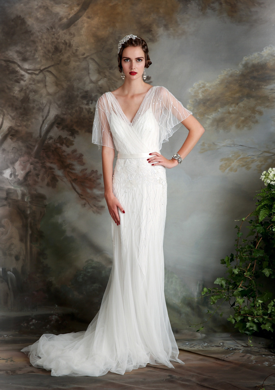 Art Deco Wedding Dress
 Eliza Jane Howell Elegant Art Deco Inspired Wedding