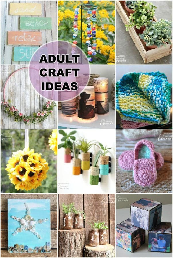 Art Gifts For Adults
 Adult Craft Ideas lots of crafts for adults