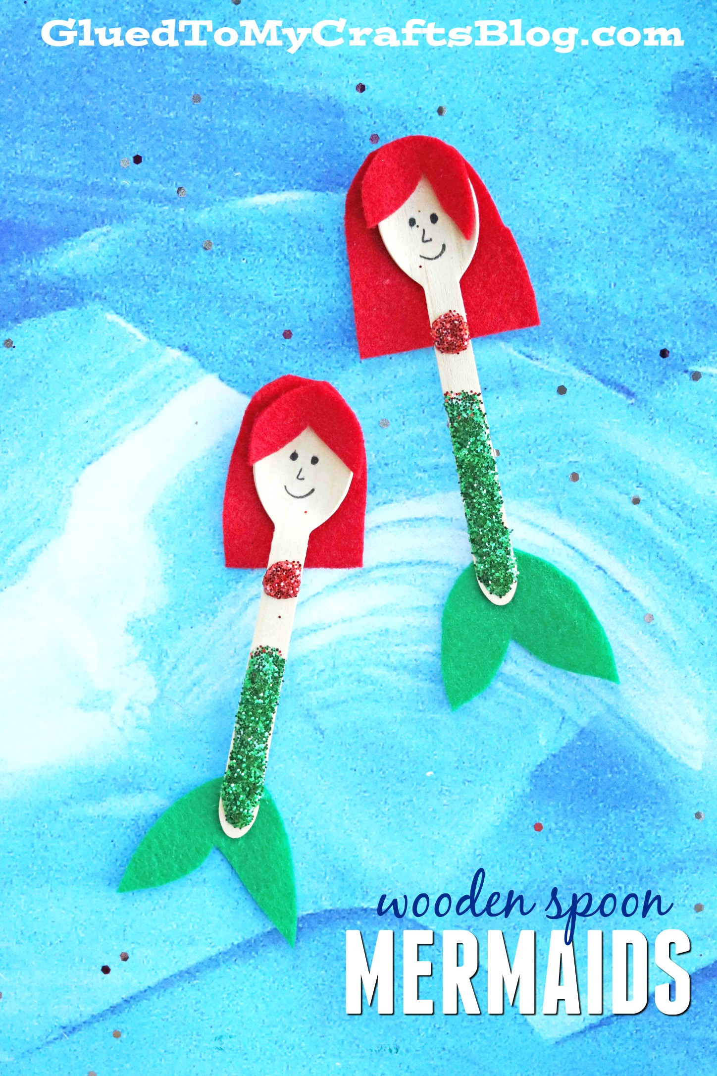 Art N Crafts For Toddlers
 Love mermaids Check out our Wooden Spoon Mermaid Kid