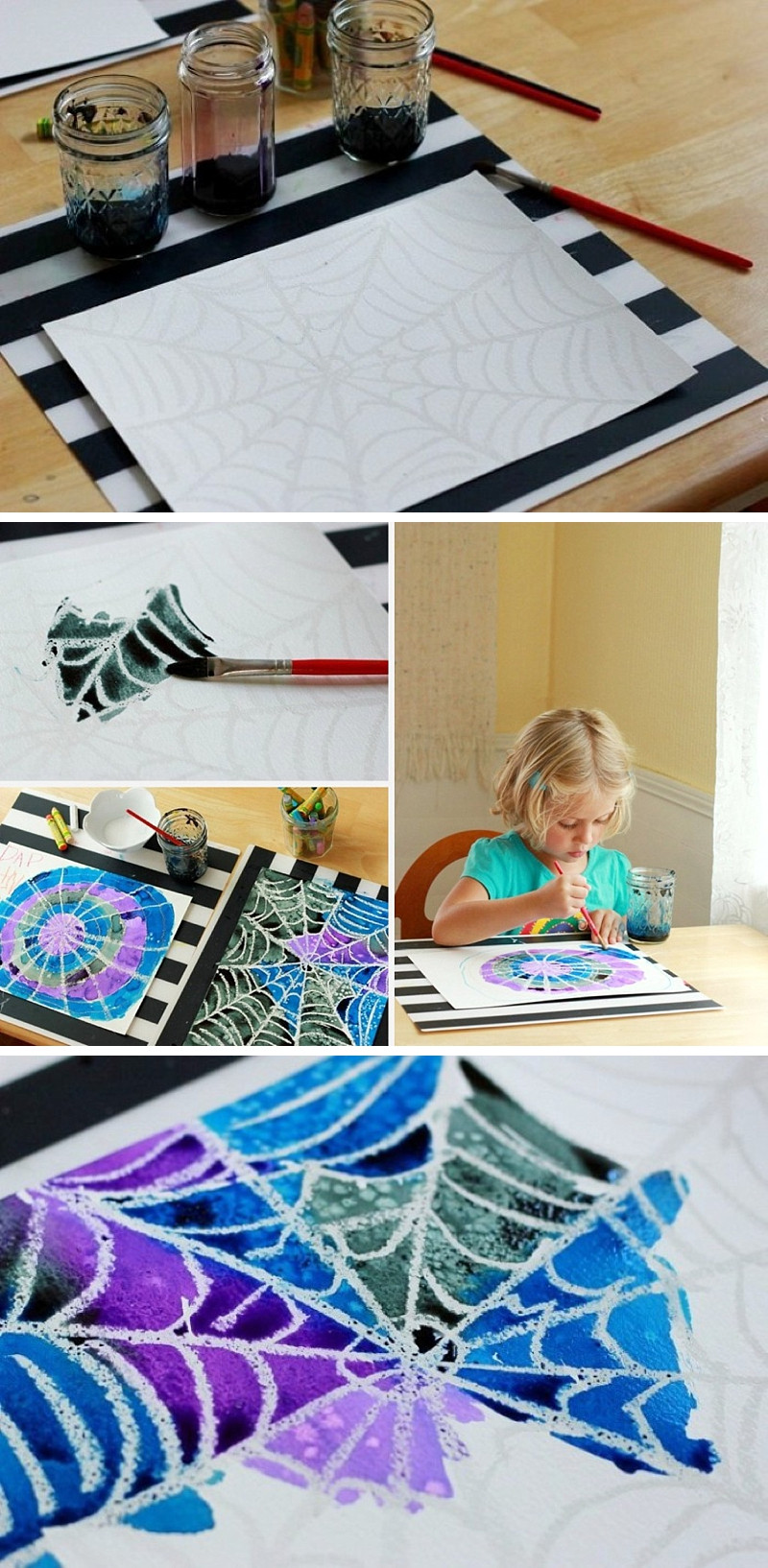 Art Project Ideas For Kids
 Spider Web Art Project A Simple and Beautiful