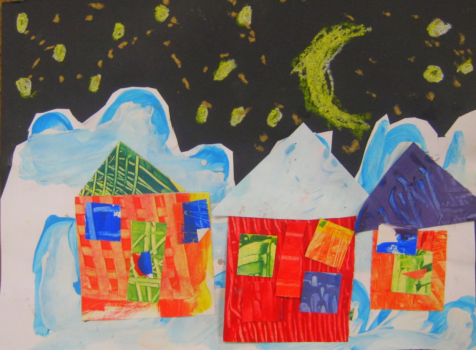 Art Project Ideas For Preschoolers
 Cassie Stephens In the Art Room Winter Collage