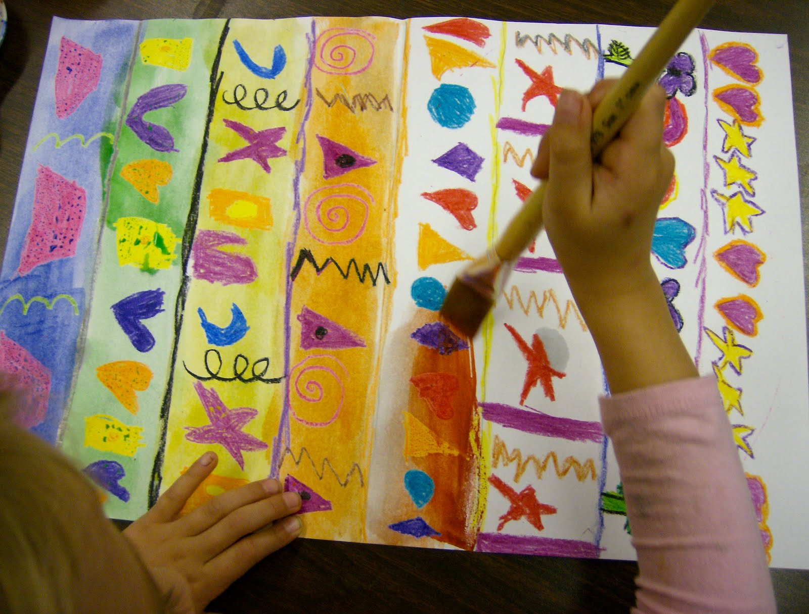Art Project Ideas For Preschoolers
 Zilker Elementary Art Class Kinder Pattern Paintings
