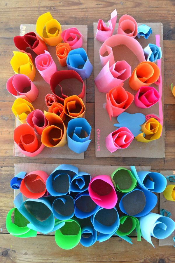 Art Project Ideas For Preschoolers
 Rolled Paper Sculptures