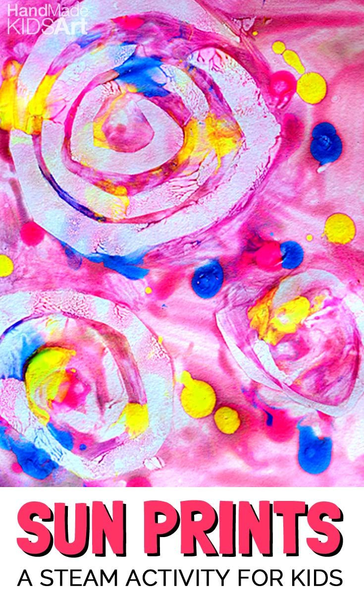 Art Things For Kids
 Explore Diffusion with Watercolor Sunprints