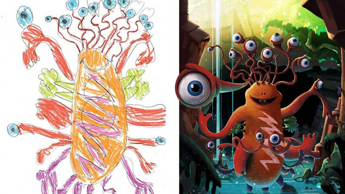 Art Things For Kids
 Before and After A Group Professional Artists Transformed