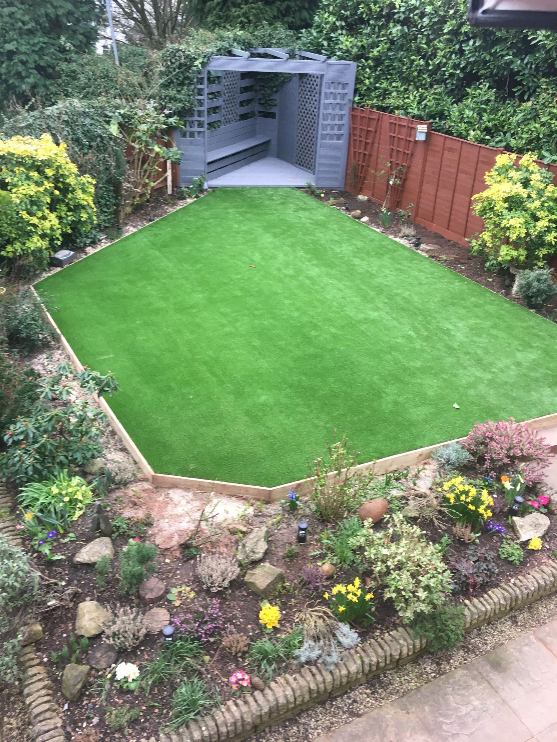 Artificial Outdoor Landscaping
 Artificial Grass Lawns Synthetic Turf Fake Grass