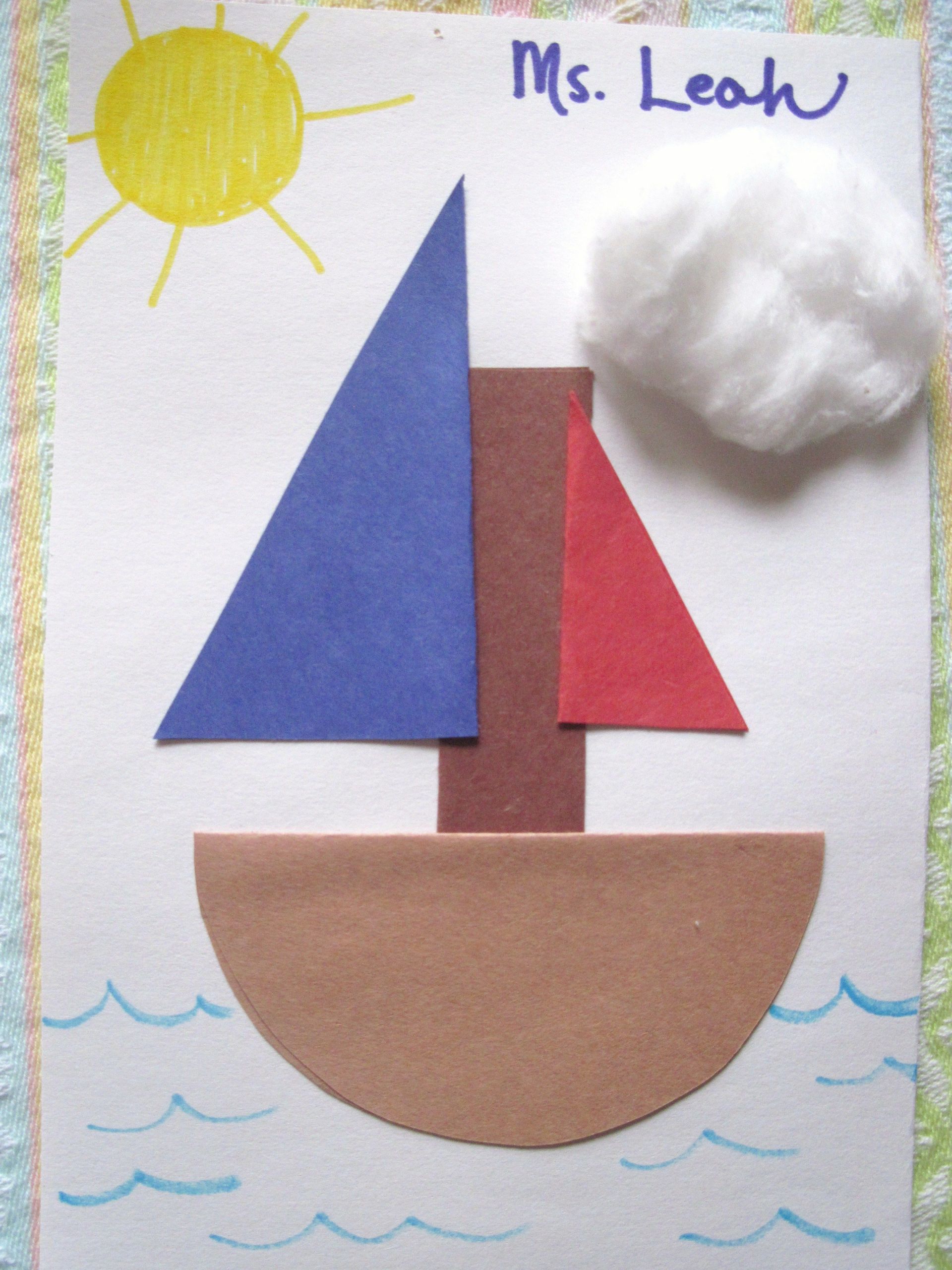 Arts &amp; Crafts For Toddlers
 CRAFT Halves Boat