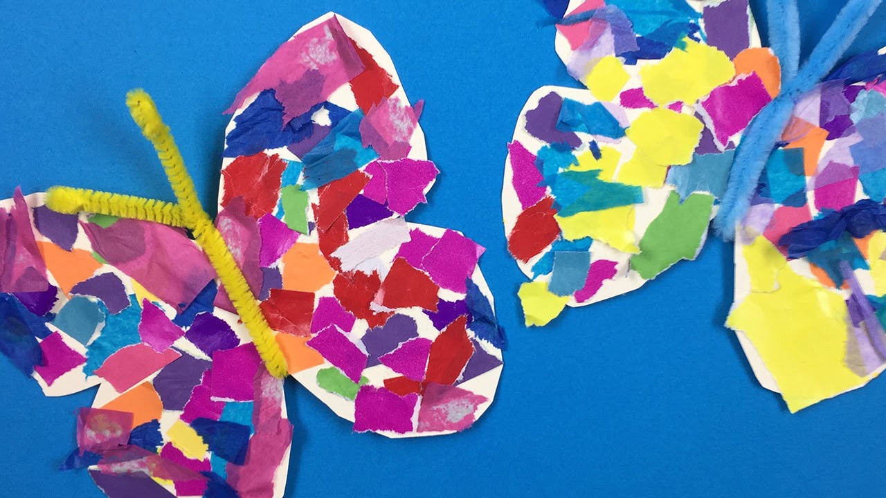 Arts &amp; Crafts For Toddlers
 How to make paper butterflies very easy craft project