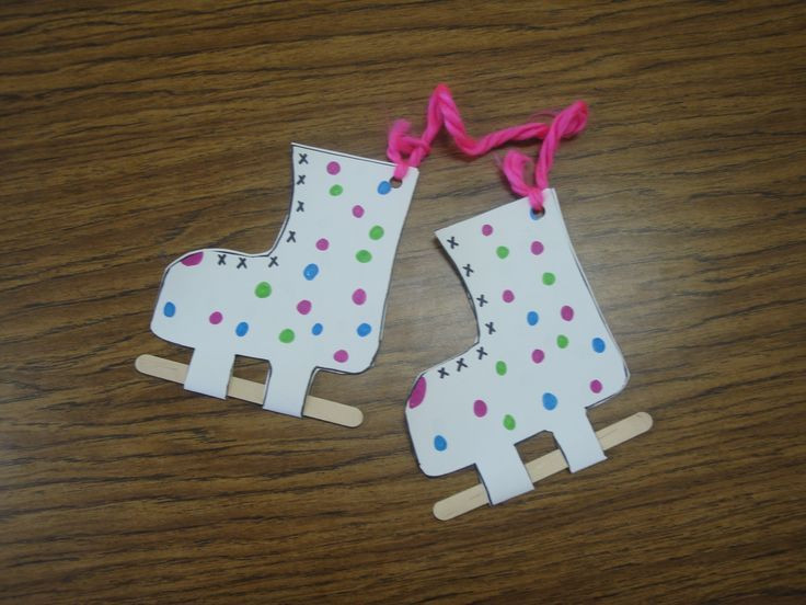 Arts &amp; Crafts For Toddlers
 Ice skates craft and more winter program ideas