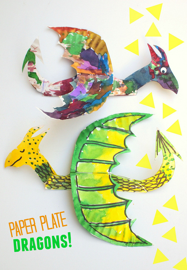 Arts And Craft Ideas For Kids
 How to Make Colorful and fun paper plate dragons