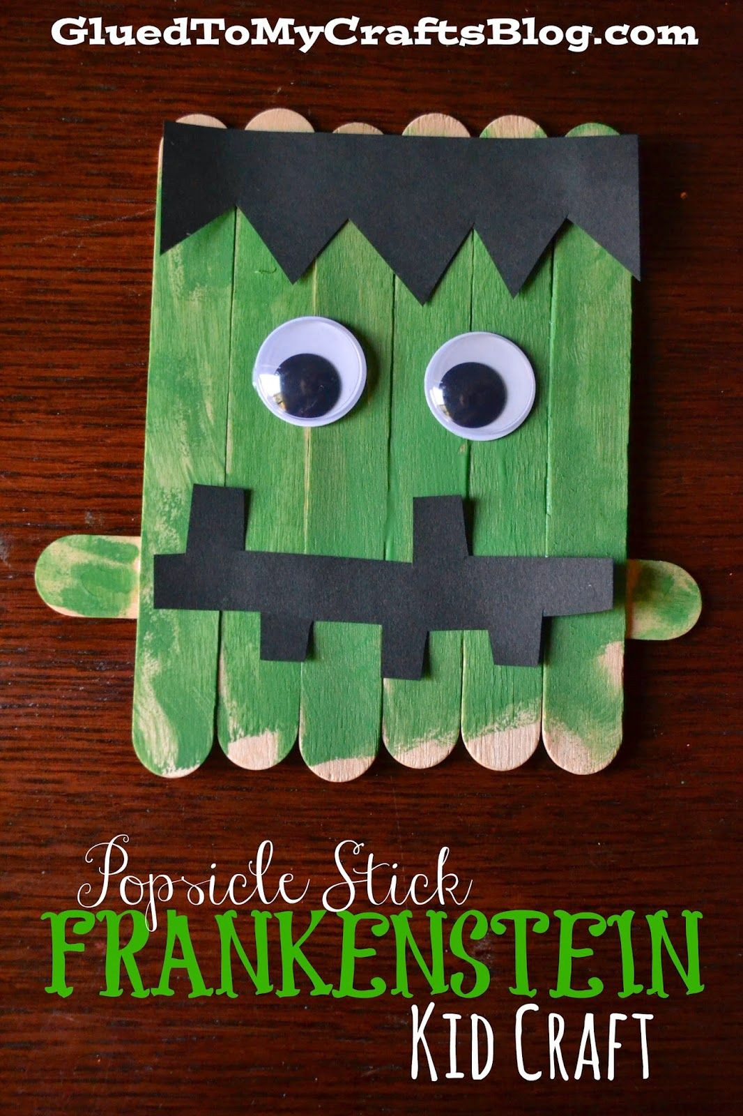 Arts And Craft Ideas For Preschoolers
 Popsicle Stick Frankenstein Kid Craft Halloween