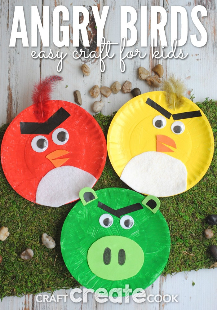Arts And Crafts Projects For Toddlers
 Craft Create Cook Angry Birds Paper Plate Kids Craft