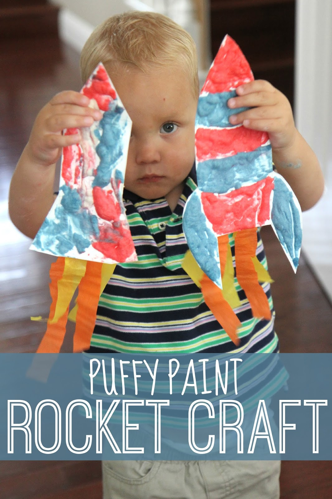 Arts N Crafts For Toddlers
 Toddler Approved Puffy Paint Rocket Craft