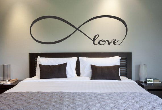 Artwork For Bedroom Wall
 Love Infinity Symbol Bedroom Wall Decal Love Decor Love
