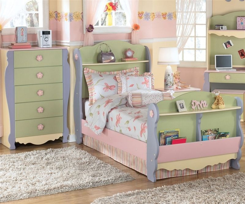 Ashley Furniture Kids Bedroom
 Doll House Sleigh Bed Twin Size by Ashley Furniture B140