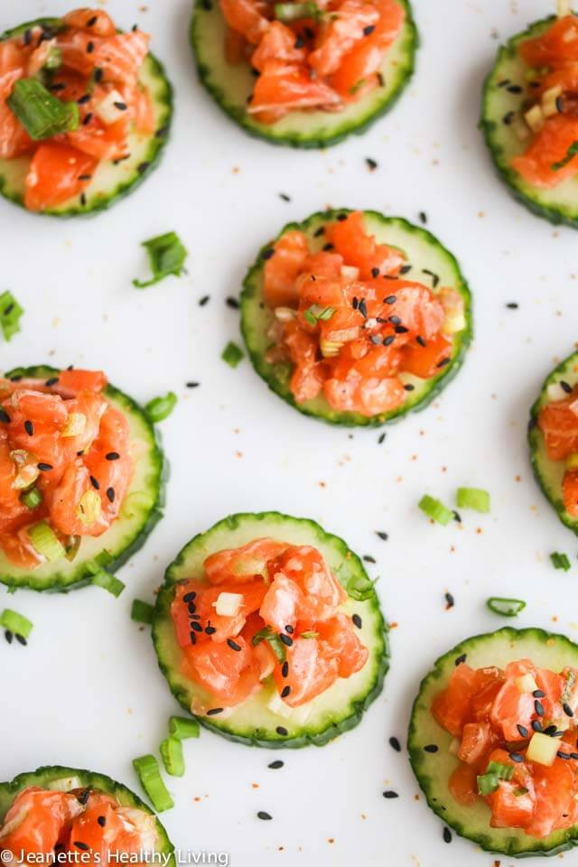 Asian Appetizer Recipes
 Easy Asian Salmon Cucumber Appetizers Recipe Jeanette s