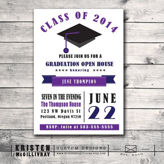 Associates Degree Graduation Party Ideas
 24 best Graduation invitations images on Pinterest