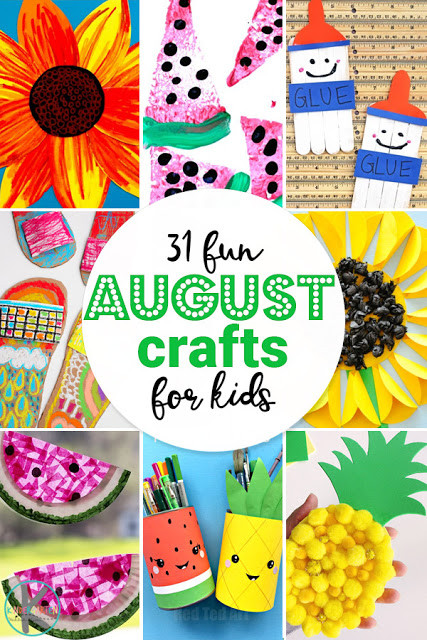 August Crafts For Toddlers
 31 August Crafts for Kids – Kindergarten Worksheets and Games