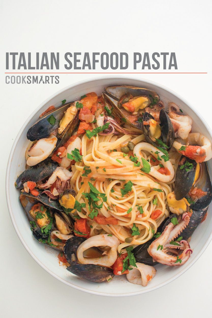 Authentic Italian Seafood Pasta Recipes
 Italian Seafood Pasta with Mussels & Calamari