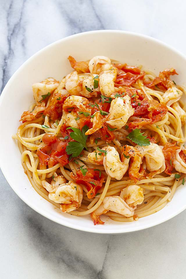Authentic Italian Seafood Pasta Recipes
 Italian Shrimp Pasta Easy and Delicious Rasa Malaysia