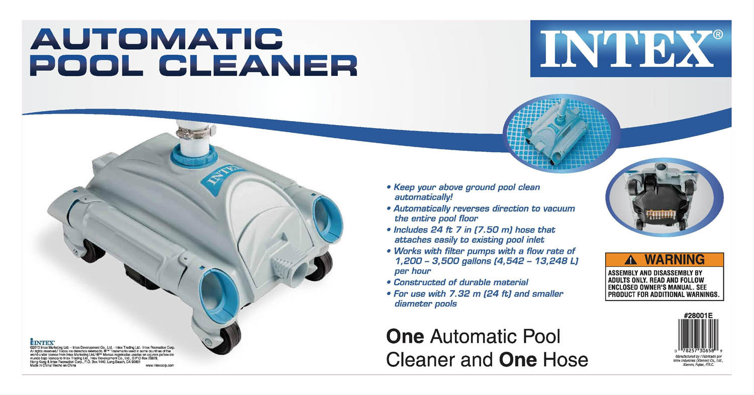 Automatic Above Ground Pool Vacuum
 Intex Automatic Ground Swimming Pool Vacuum Cleaner