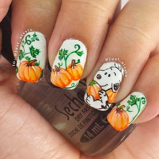 Autumn Nail Ideas
 The Great Pumpkin DIY Fall Nail Art Ideas