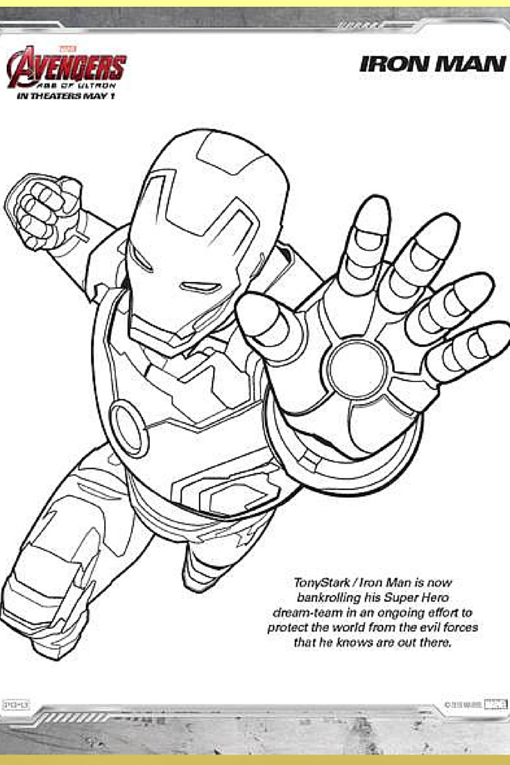 Avengers Coloring Pages Printable
 Marvel s Avengers Age of Ultron Printable Color Pages