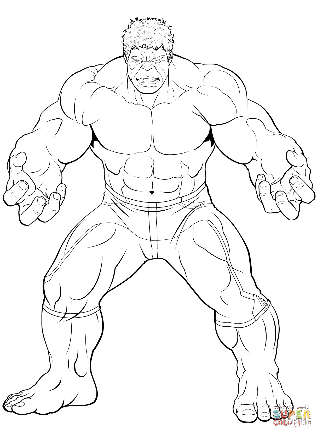 Avengers Coloring Pages Printable
 Avengers The Hulk coloring page