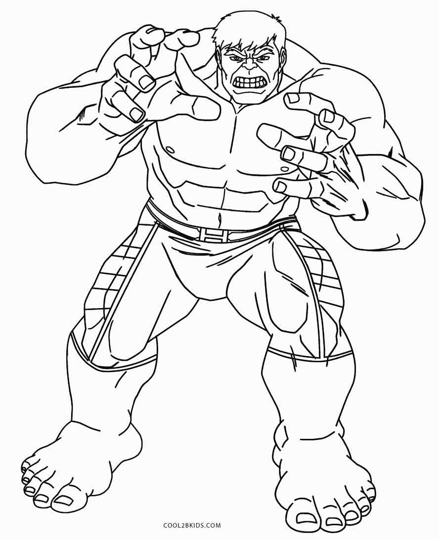 Avengers Coloring Pages Printable
 Free Printable Hulk Coloring Pages For Kids