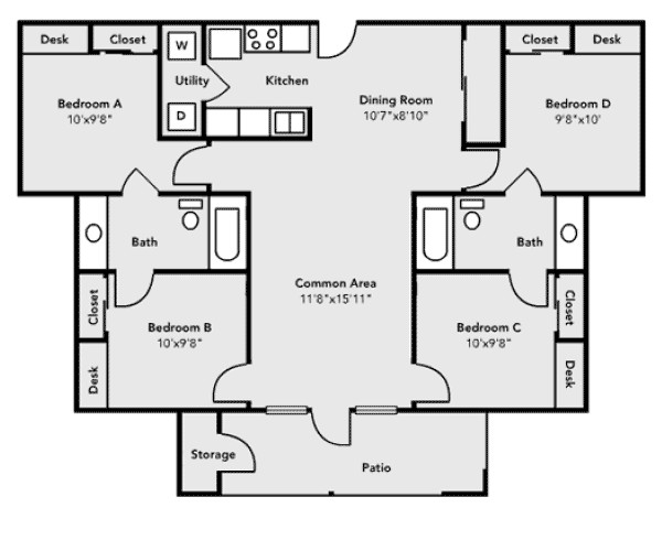 Average Bedroom Dimensions
 Pricing and Floor Plans University Village University