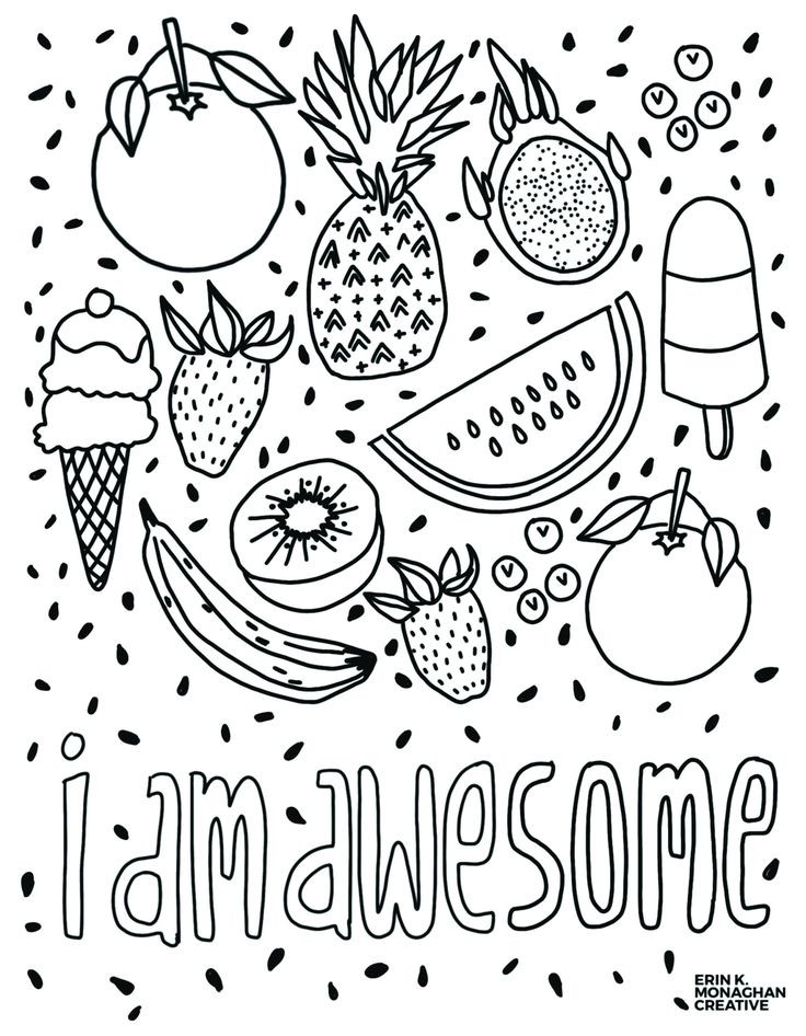Awesome Coloring Pages For Kids
 I Am Awesome Coloring Sheet Growth Mindset for Kids