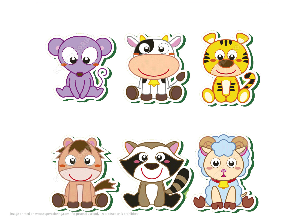 Baby Animals Crafts
 Printable Baby Animals Stickers