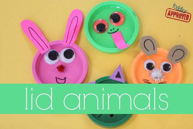 Baby Animals Crafts
 Toddler Approved Lid Animals Mom and Tot Craft Time