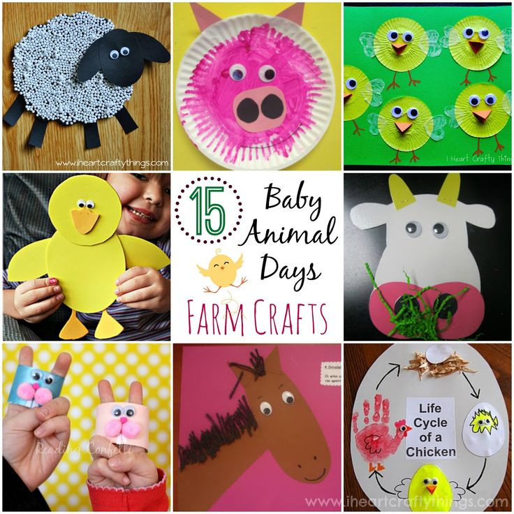 Baby Animals Crafts
 15 Baby Animal Days Farm Crafts for Kids