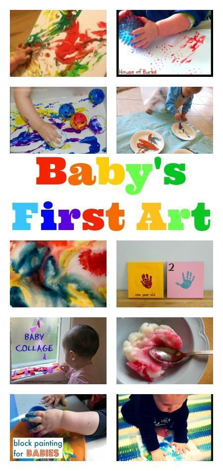Baby Art And Craft
 Brilliant ideas for baby first art Art is considered DAP