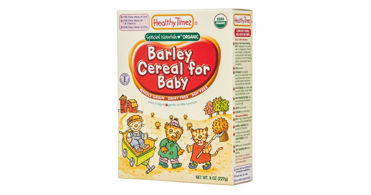 Baby Barley Cereal
 Healthy Times Barley Cereal Organic Azure Standard