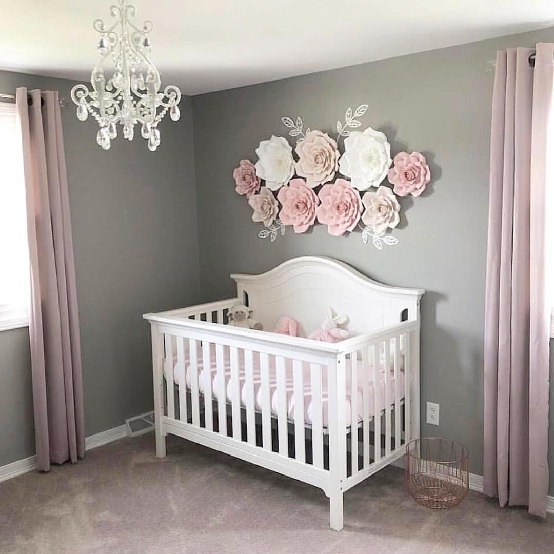 Baby Bedroom Decorations
 Simple and pretty 🌸 Via abbielu handmade