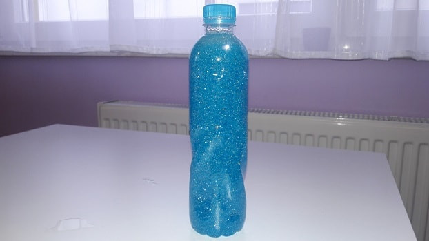 Baby Blue Food Coloring
 Homemade Sensory Bottle for Child Sensory development