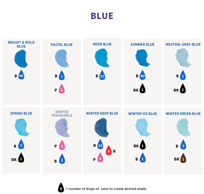 Baby Blue Food Coloring
 Color Right Icing Color Chart in 2019
