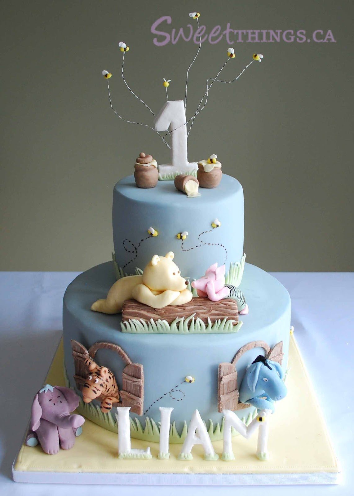 Baby Boy Cake Ideas For First Birthday
 SweetThings 1st Birthday Classic Winnie the Pooh Cake