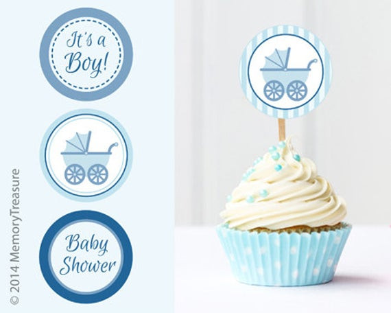 Baby Boy Cupcakes Toppers
 Boy Baby Shower Cupcake Toppers Printable Baby Shower Cup Cake