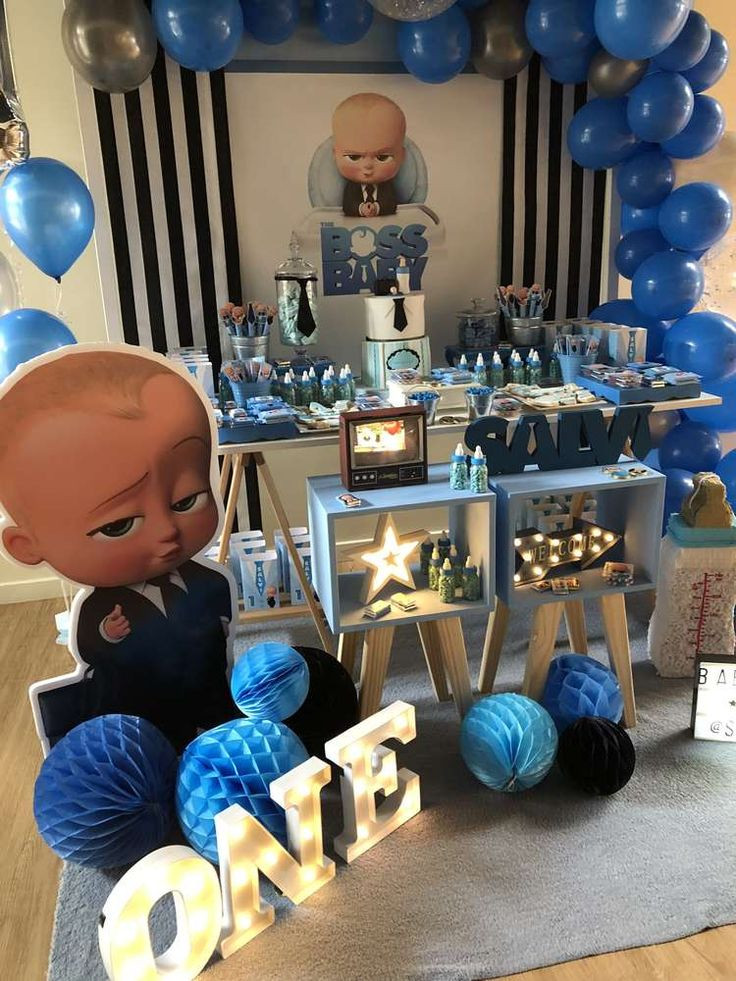 Baby Boy First Birthday Party
 Baby Boss Birthday Party Ideas in 2019